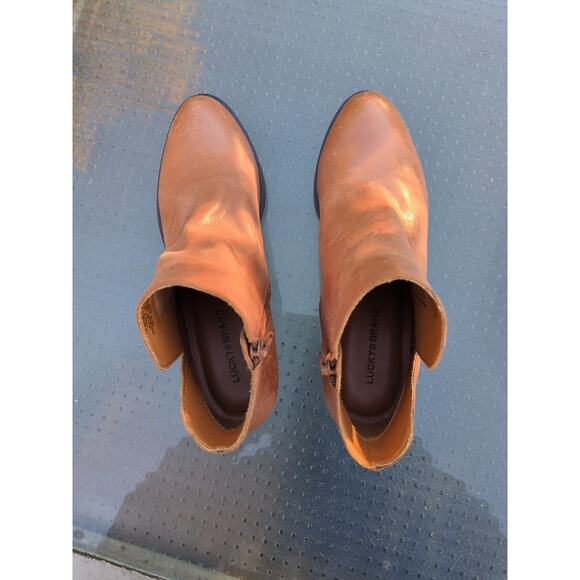 Lucky Brand Banterr Ankle Boots, Tan Leather, Women's 7 - Picture 11 of 11